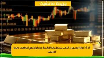 3526 دولارًا لأول مرة.. الذهب يسجل رقماً قياسياً جديداً ويتخطى التوقعات عالمياً للأونصة